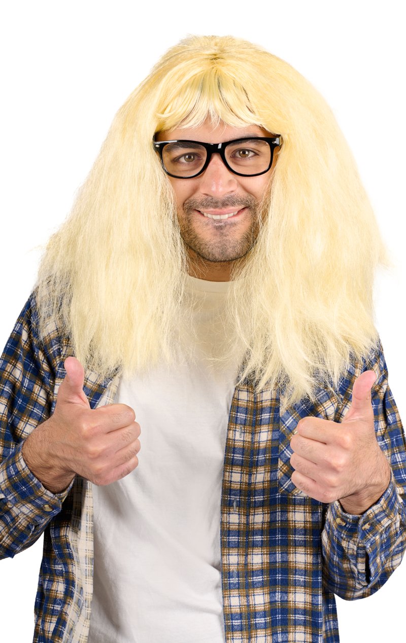 Adult Nerd Blonde Wig Glasses simplyfancydress