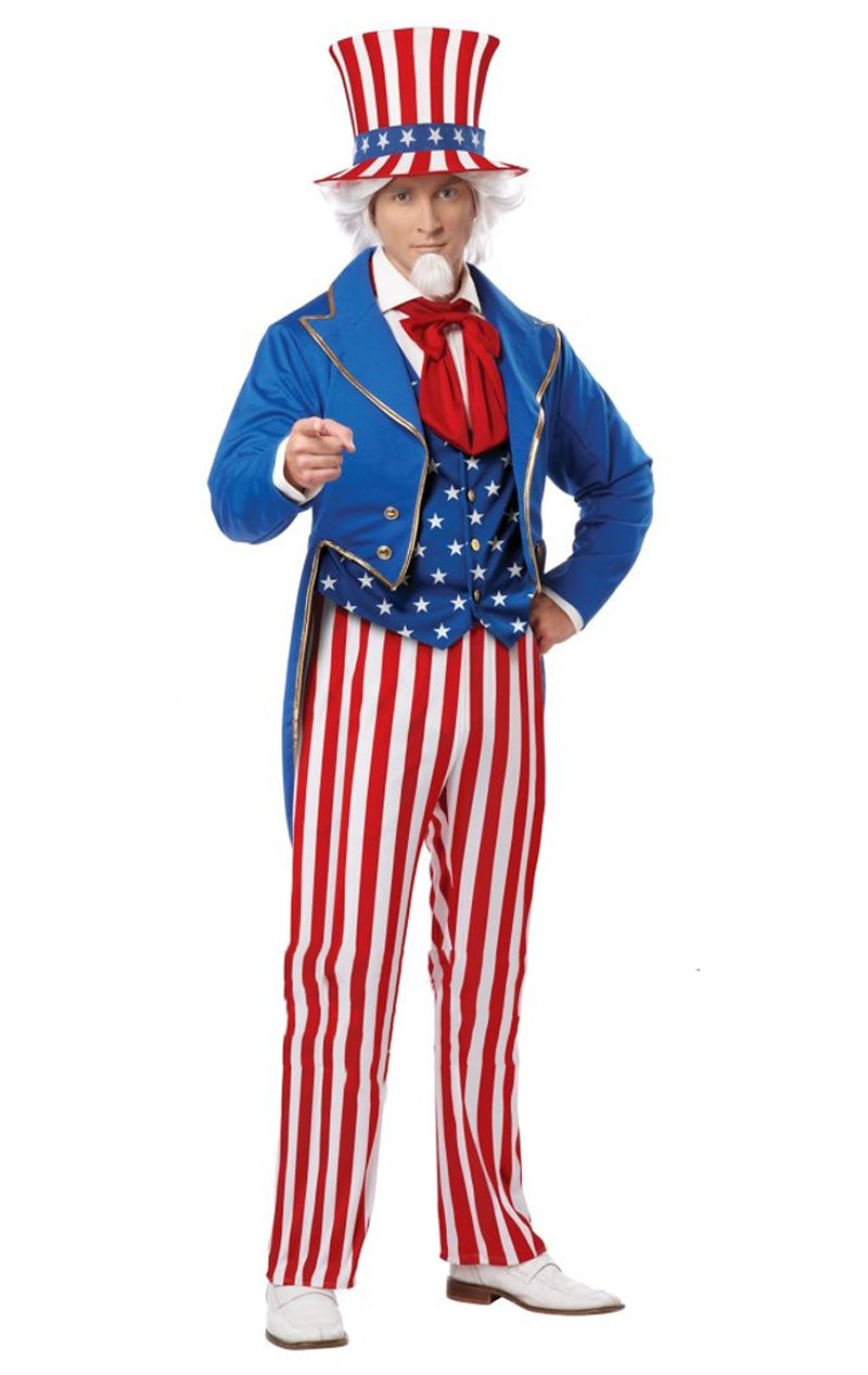 Adult Uncle Sam Costume Uk 