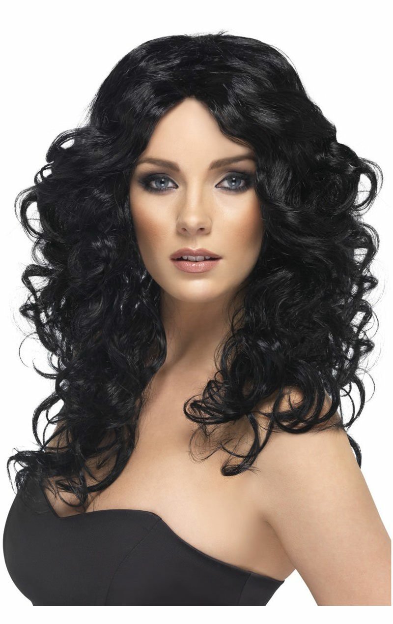 Black hair up wig best sale