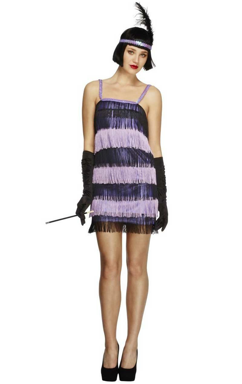 Fever Flapper Costume PURPLE