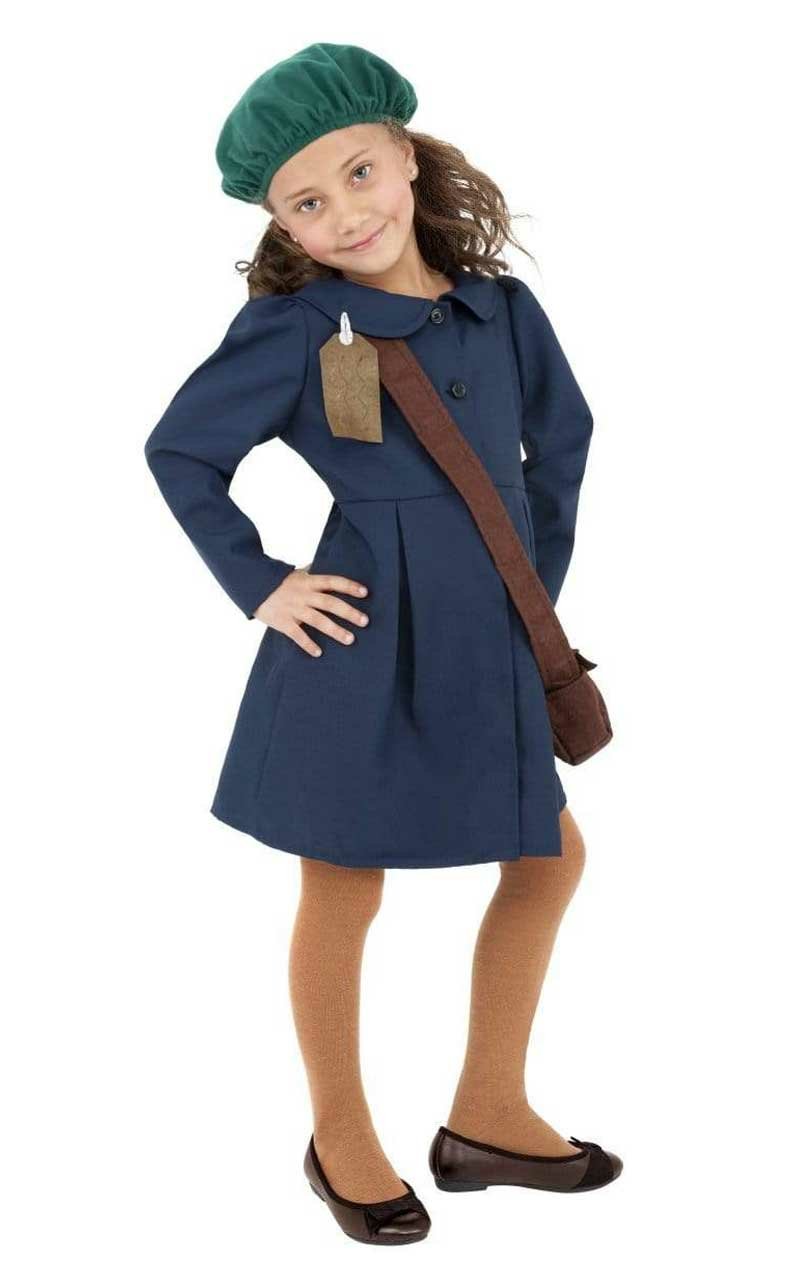 Girls World War II Evacuee Costume simplyfancydress