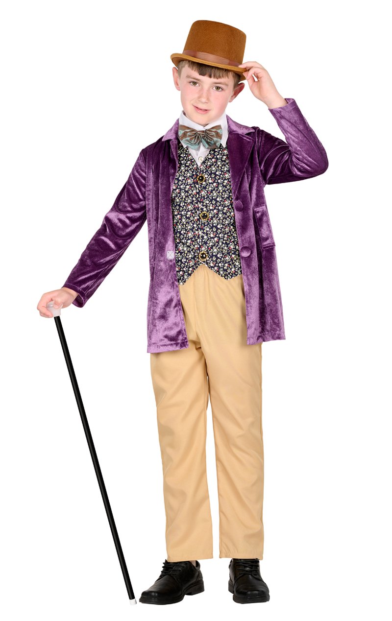 Boys willy wonka costume best sale