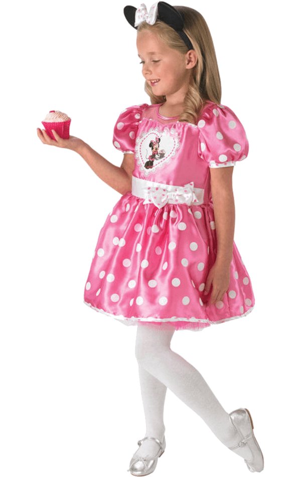 Kids Deluxe Minnie Mouse Pink Cupcake Dress