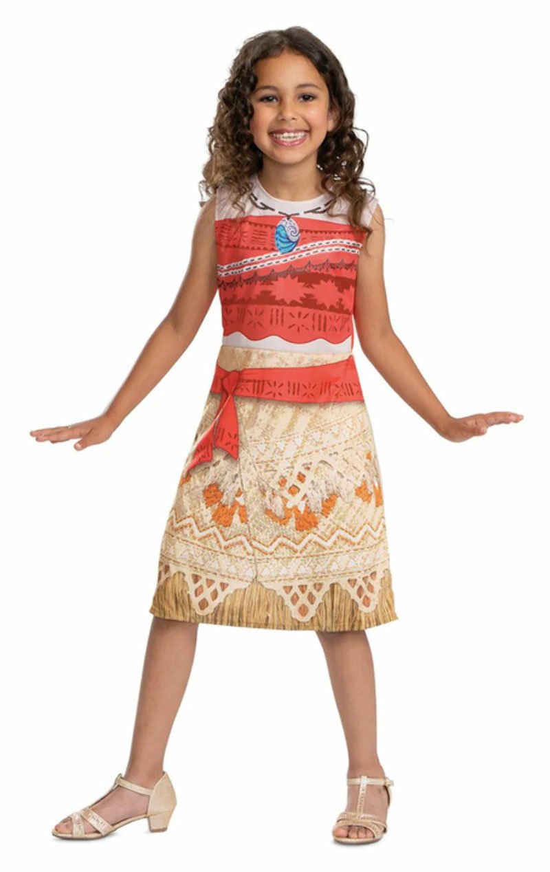 Kids Disney Moana Vaiana Plus Costume simplyfancydress