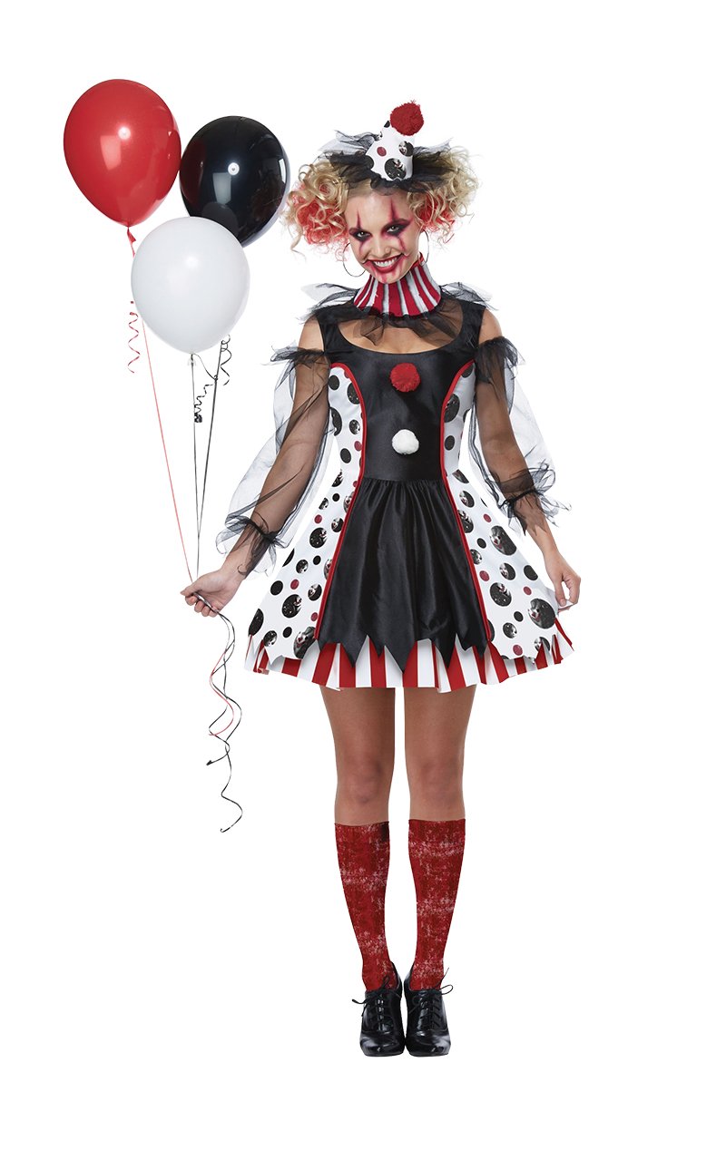 Ladies Twisted Clown fancydress