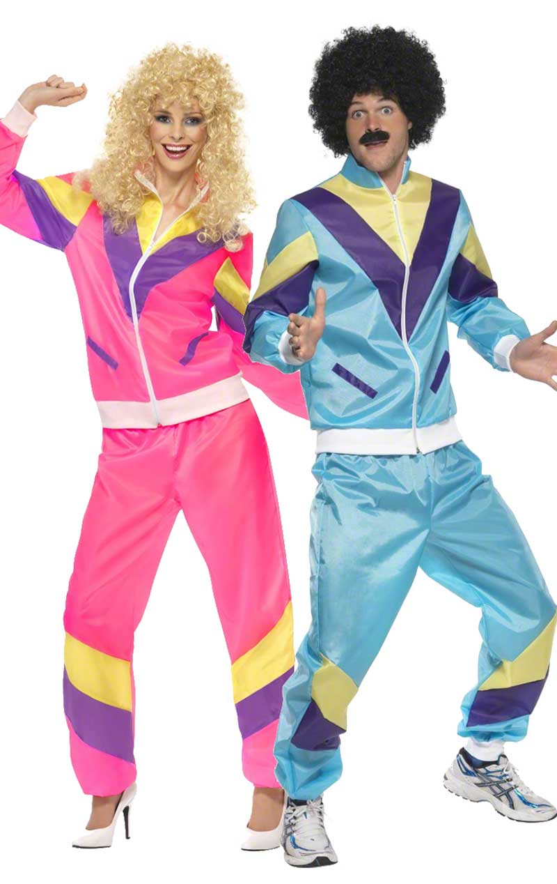 1980s Shellsuit Couples Costume - Simply Fancy Dress