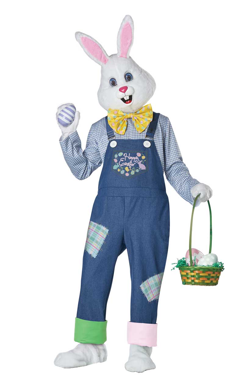 Adult Plus Size Happy Easter Bunny Costume - Simply Fancy Dress