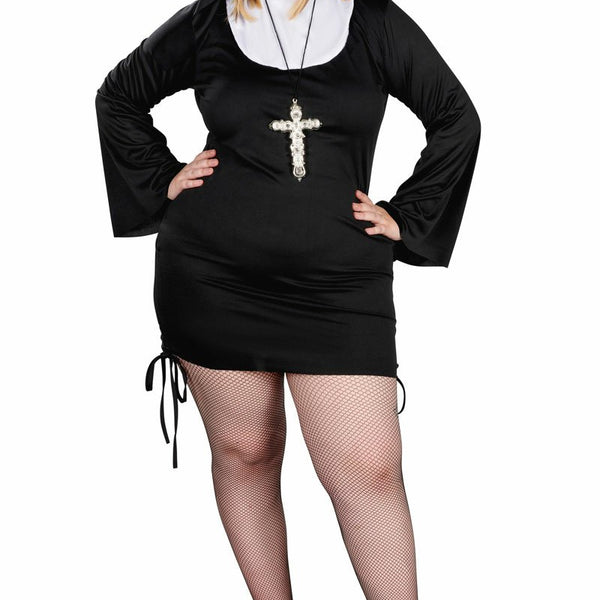 Adult Plus Size Sexy Nun Costume simplyfancydress