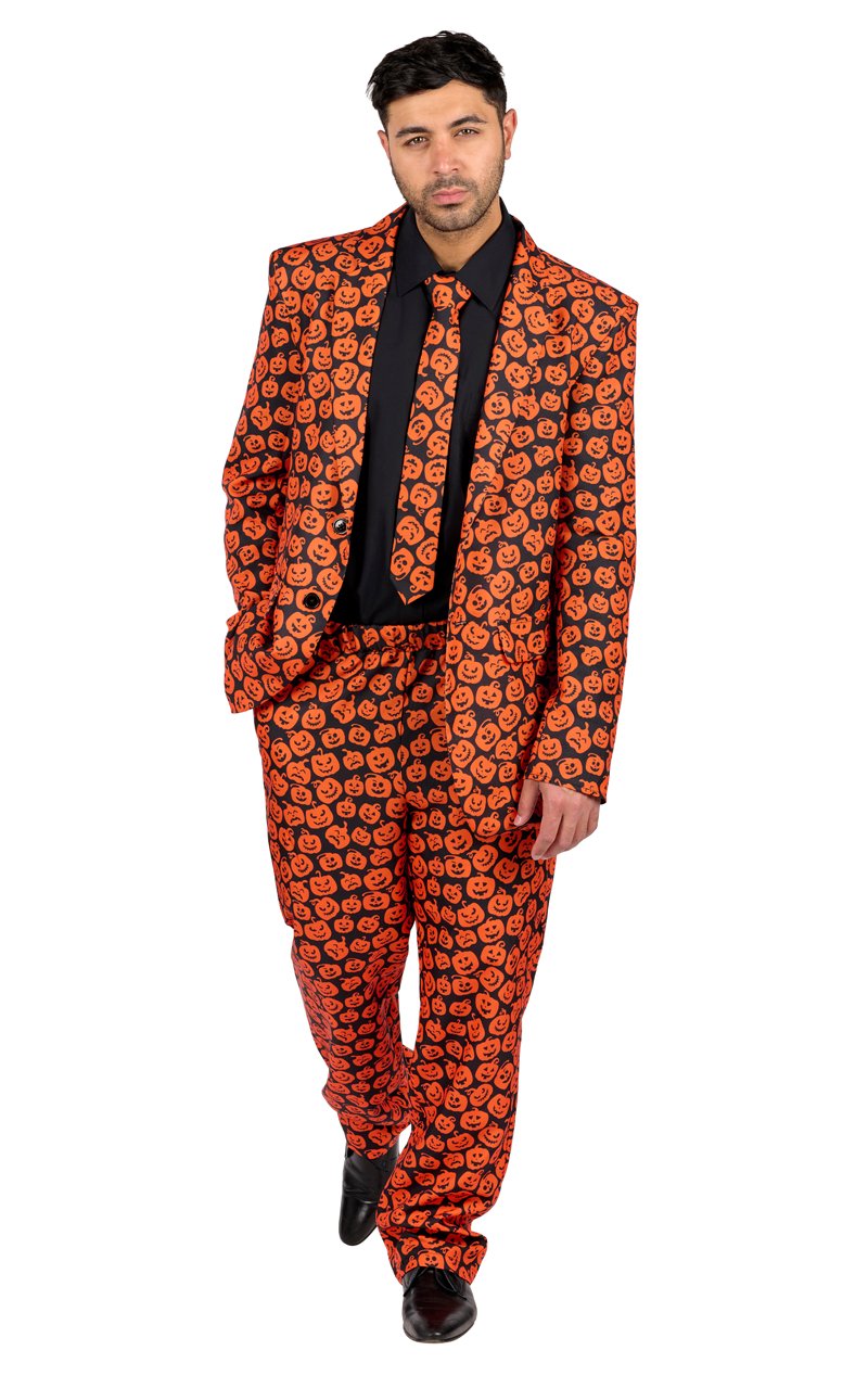 Adult Pumpkin Suit Costume - Simply Fancy Dress