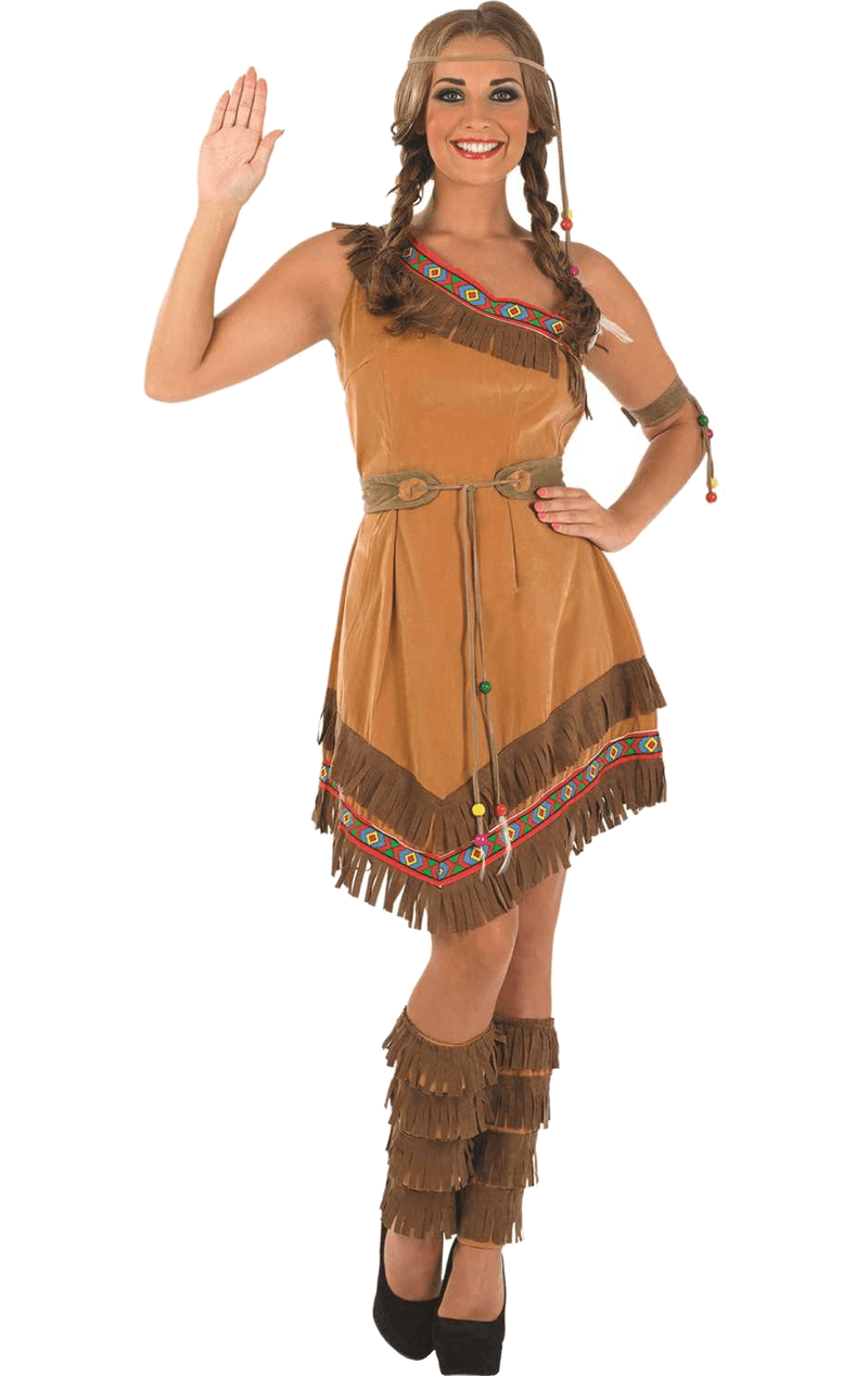 Adult Womens Indian Squaw Costume - Simply Fancy Dress