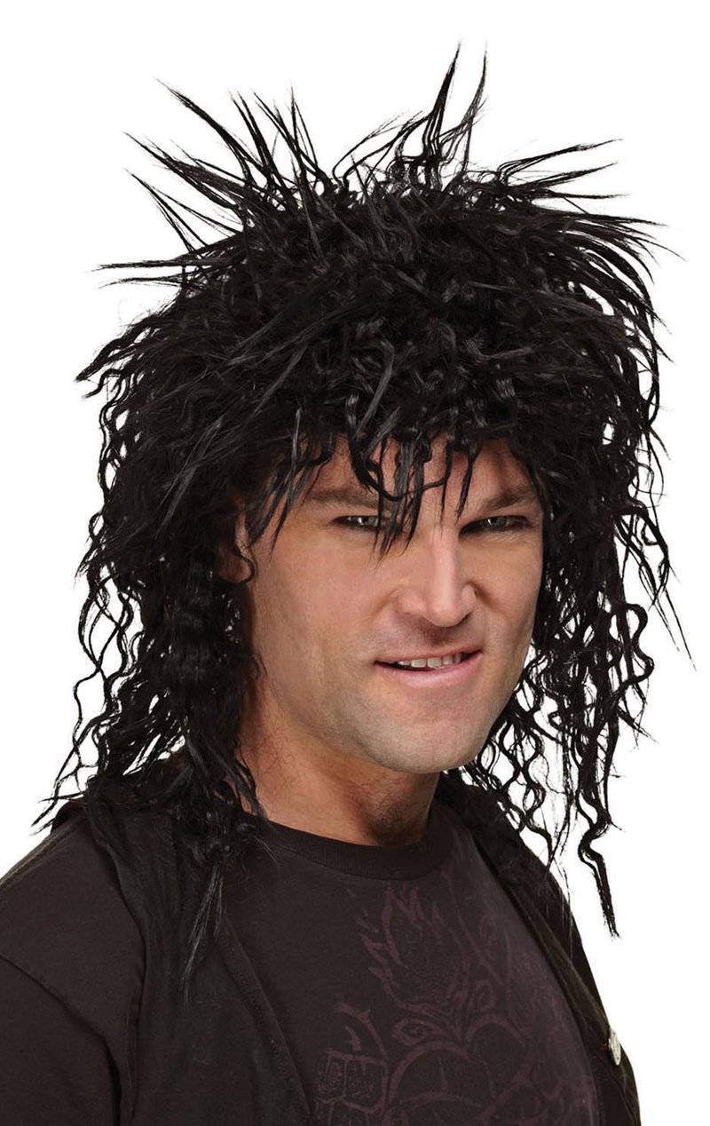 Black rocker wig - Simply Fancy Dress