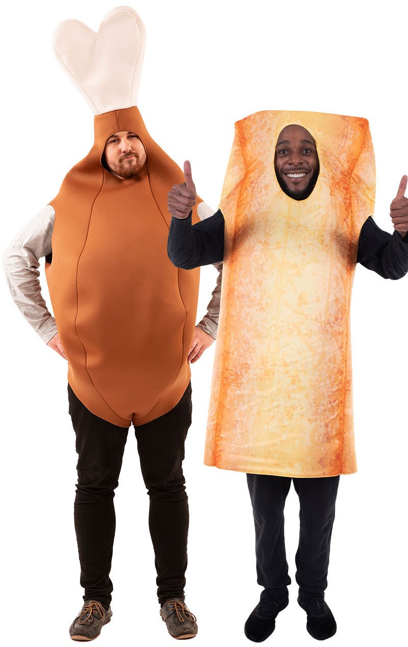 Chicken Drumstick & Chip Couples Costume