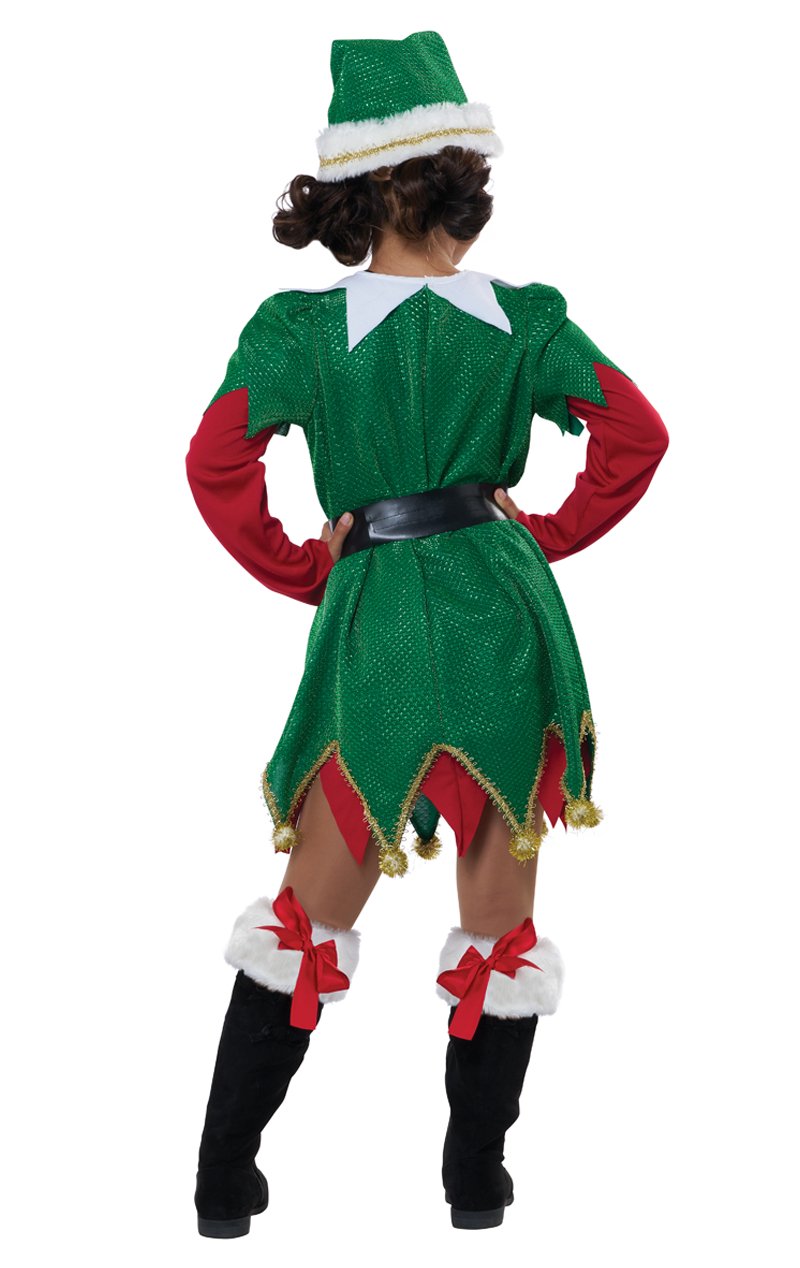 Girls Cute Christmas Elf Costume - Simply Fancy Dress