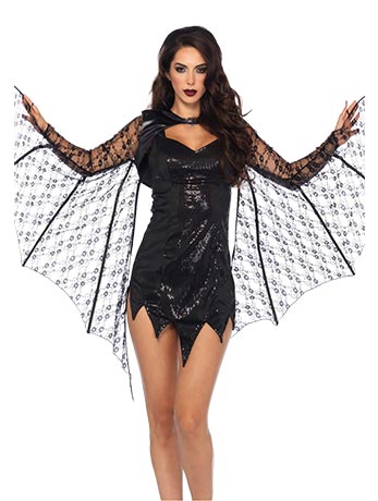 Lace Bat Wings Shrug - Simply Fancy Dress