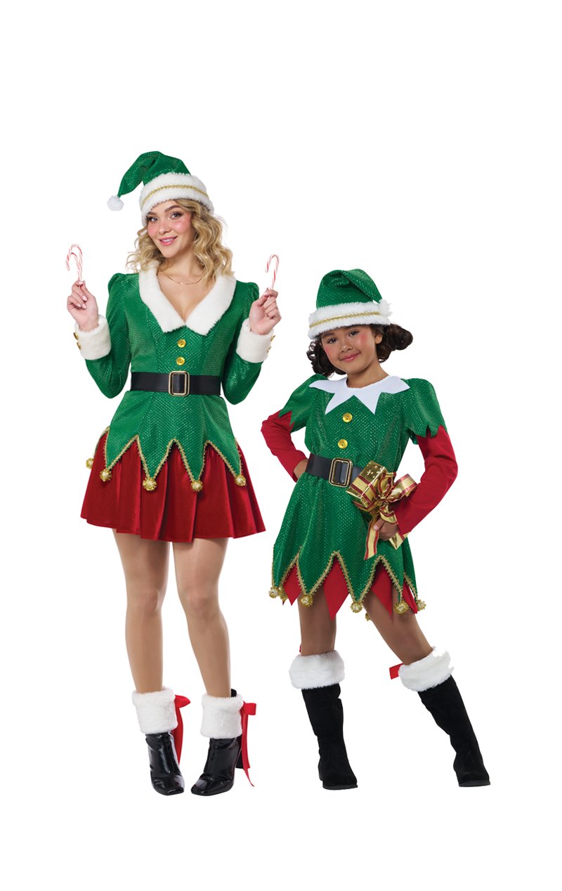 Mama & Daughter Elf Couples Costume - Simply Fancy Dress