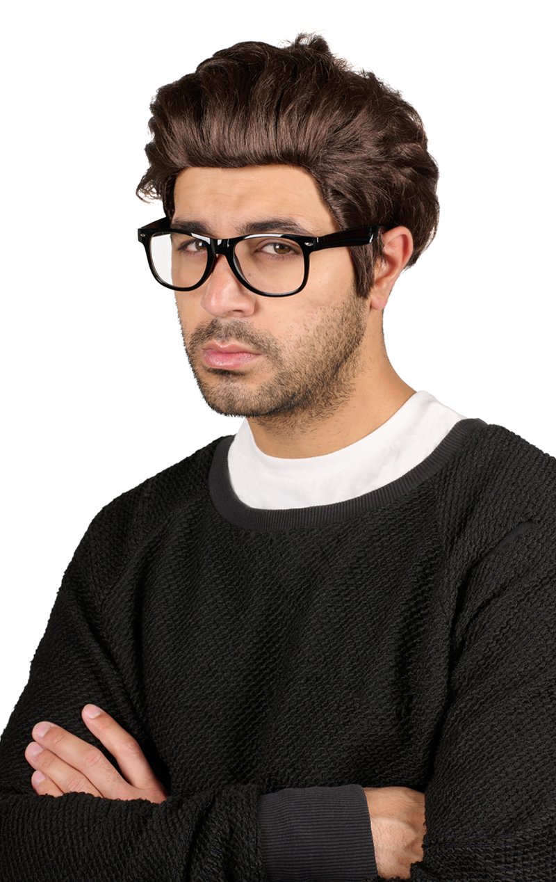 Mens David Wig & Glasses Set - Simply Fancy Dress