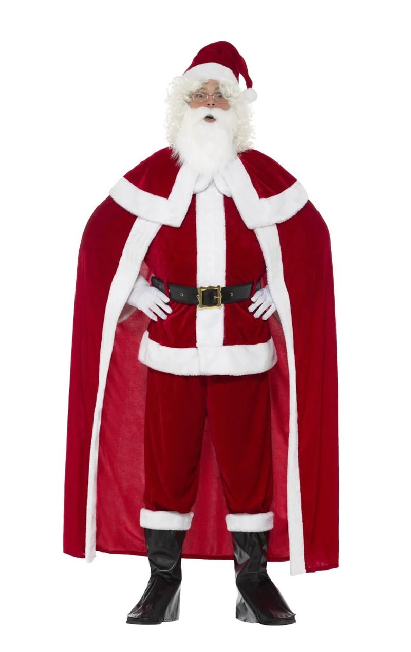 Mens Deluxe Santa Claus Costume - Simply Fancy Dress