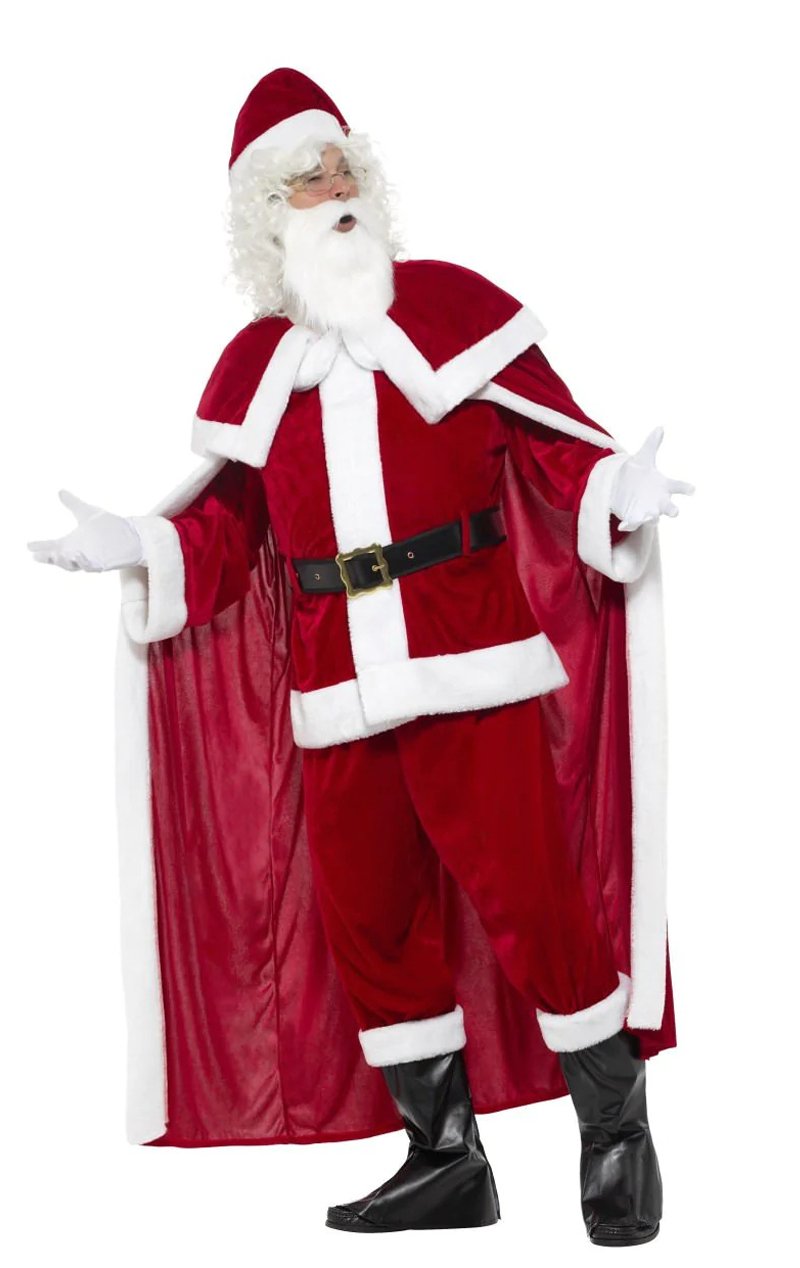 Mens Deluxe Santa Claus Costume - Simply Fancy Dress