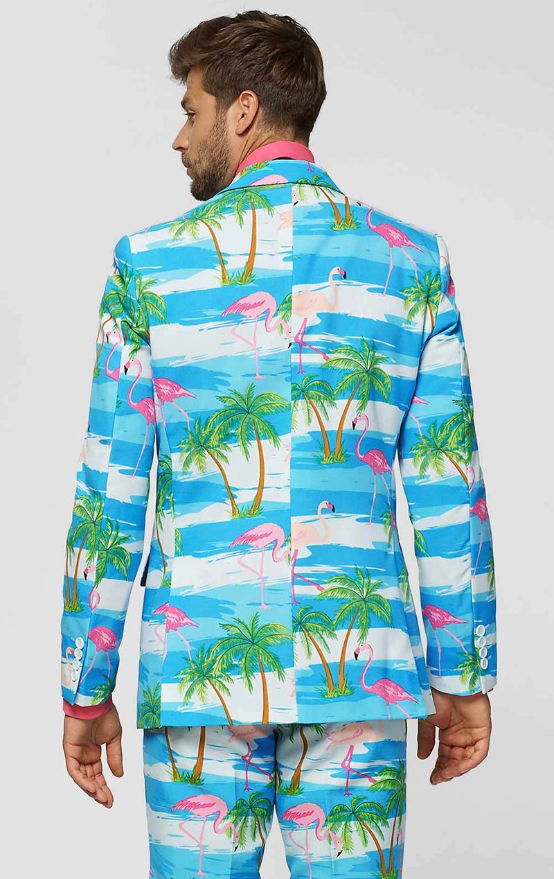 OppoSuits Mens Flaminguy Tropical Suit - Simply Fancy Dress