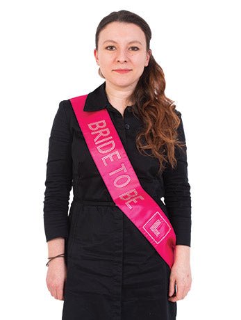 Pink Bride To Be Diamante Sash - Simply Fancy Dress