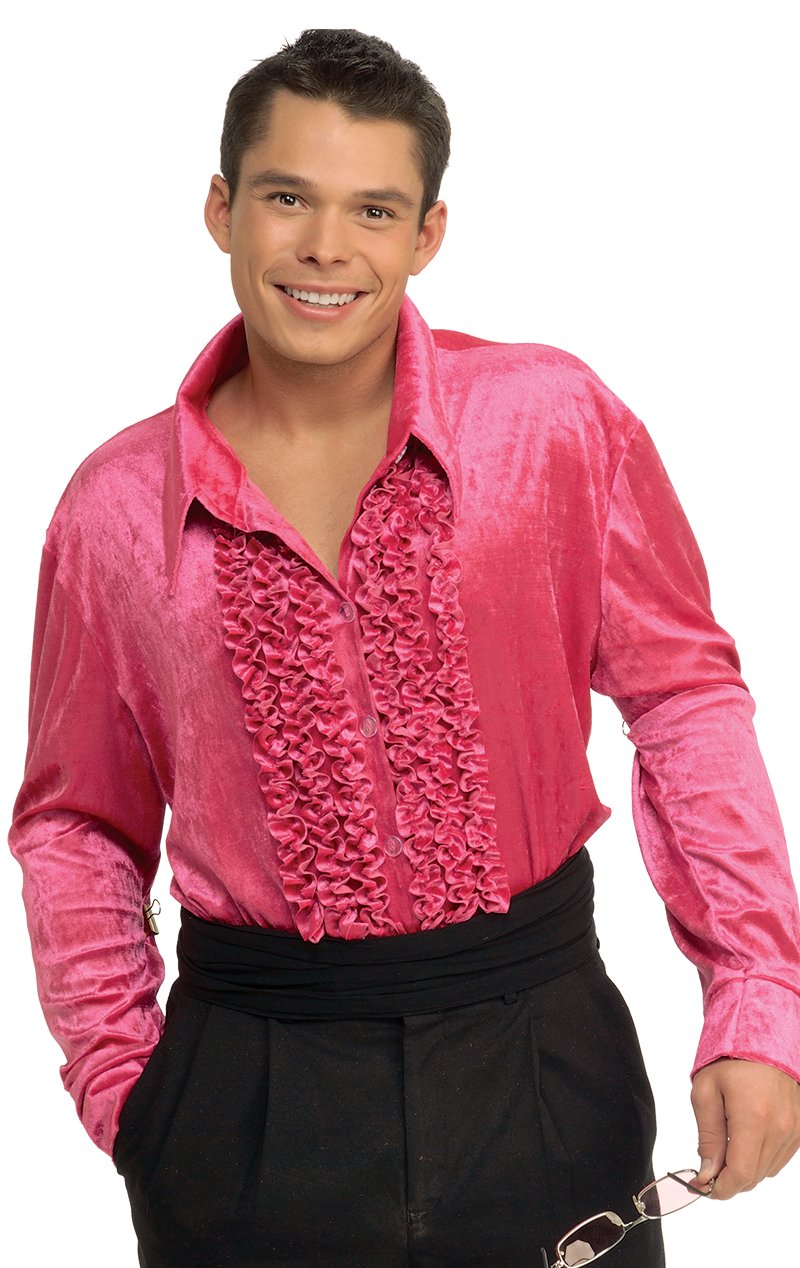 Pink Velour Shirt - Simply Fancy Dress