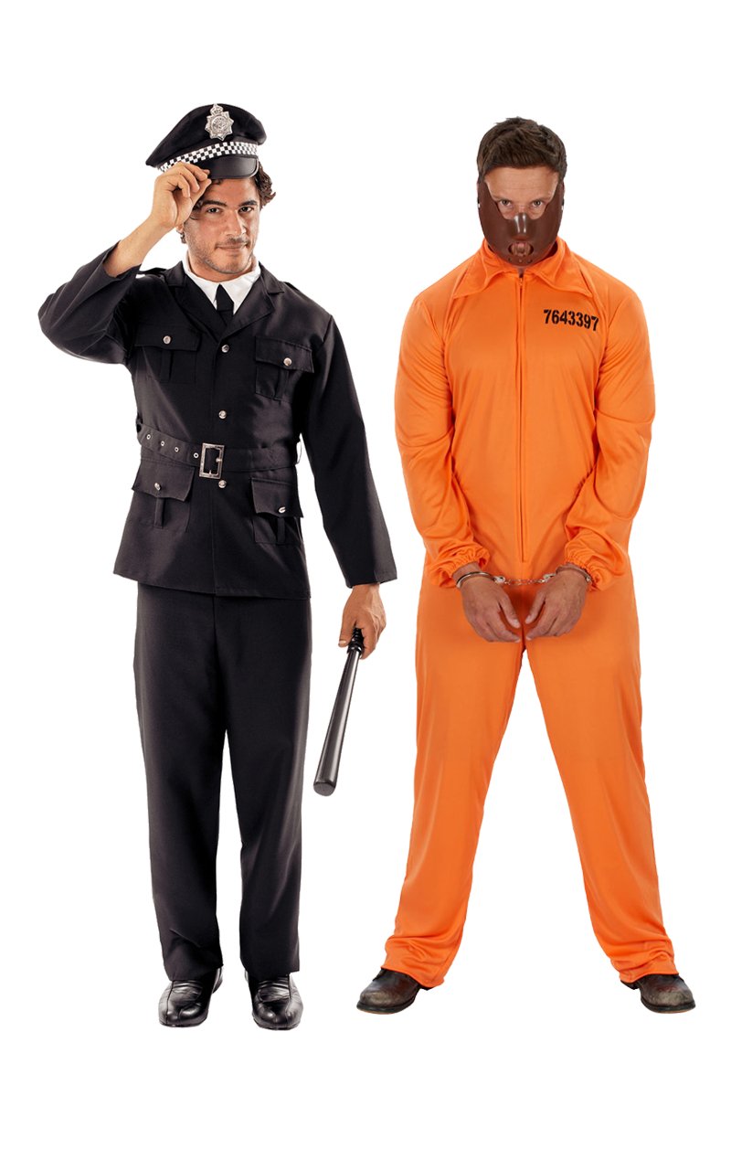 Police & Convict Couples Costume - Simply Fancy Dress