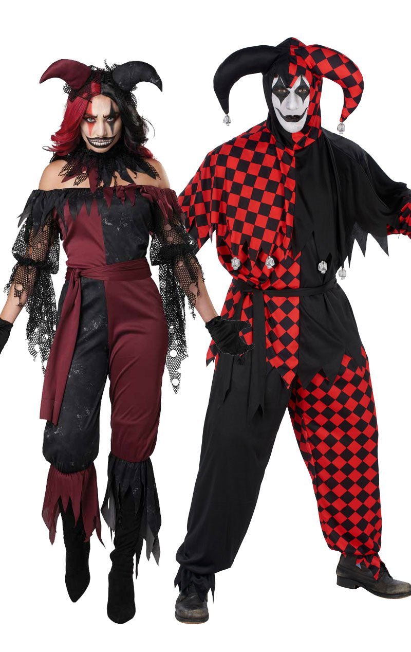 Psycho & Killer Jester Couples Costume - Simply Fancy Dress