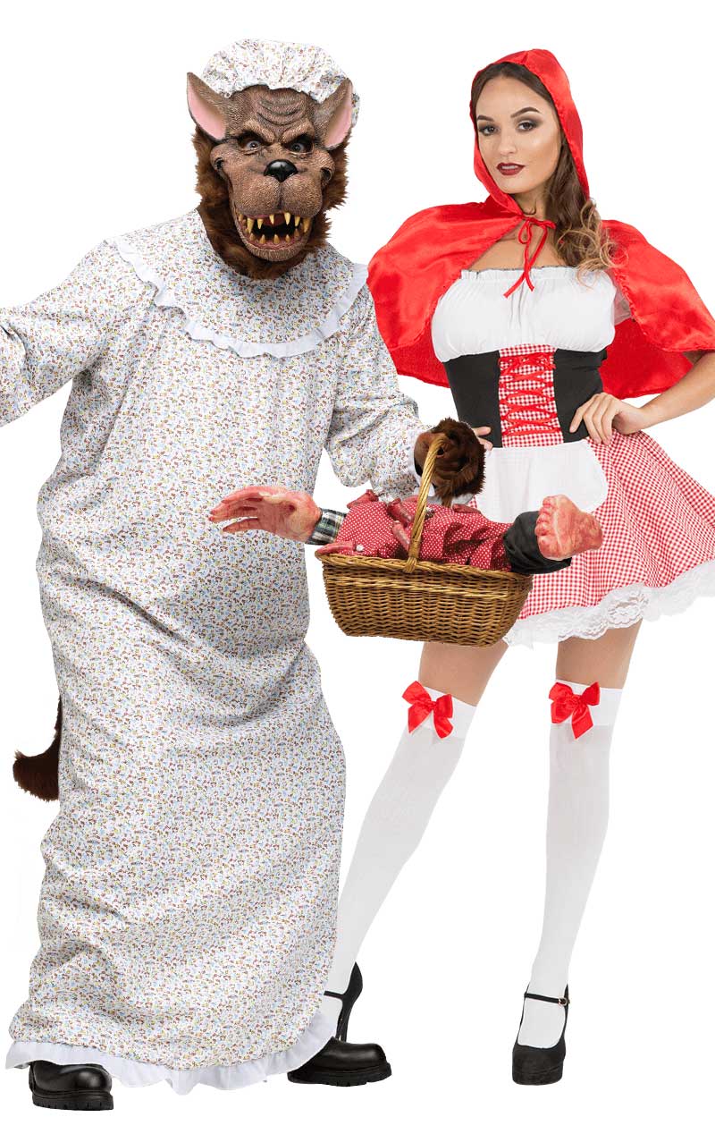 Sexy Red Riding Hood & Bad Wolf Couples Costume - Simply Fancy Dress